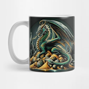 Dragon On Gold Pile Mug